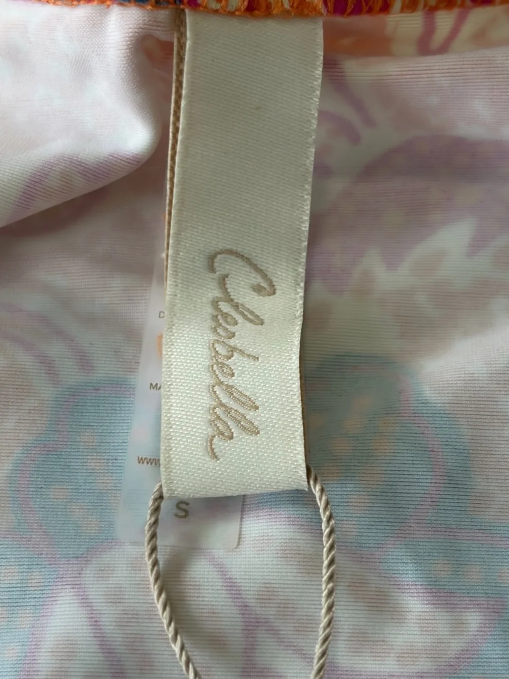 Cleobella Maude Bikini Top NWT size Small Floral Puff Sleeve Tie Front Festival